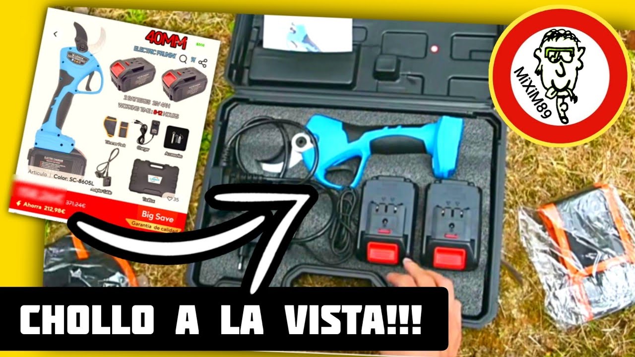 TIJERAS de PODA a BATERÍA (40mm) en OFERTA 🔥 ¿Vale la Pena? by mixim89