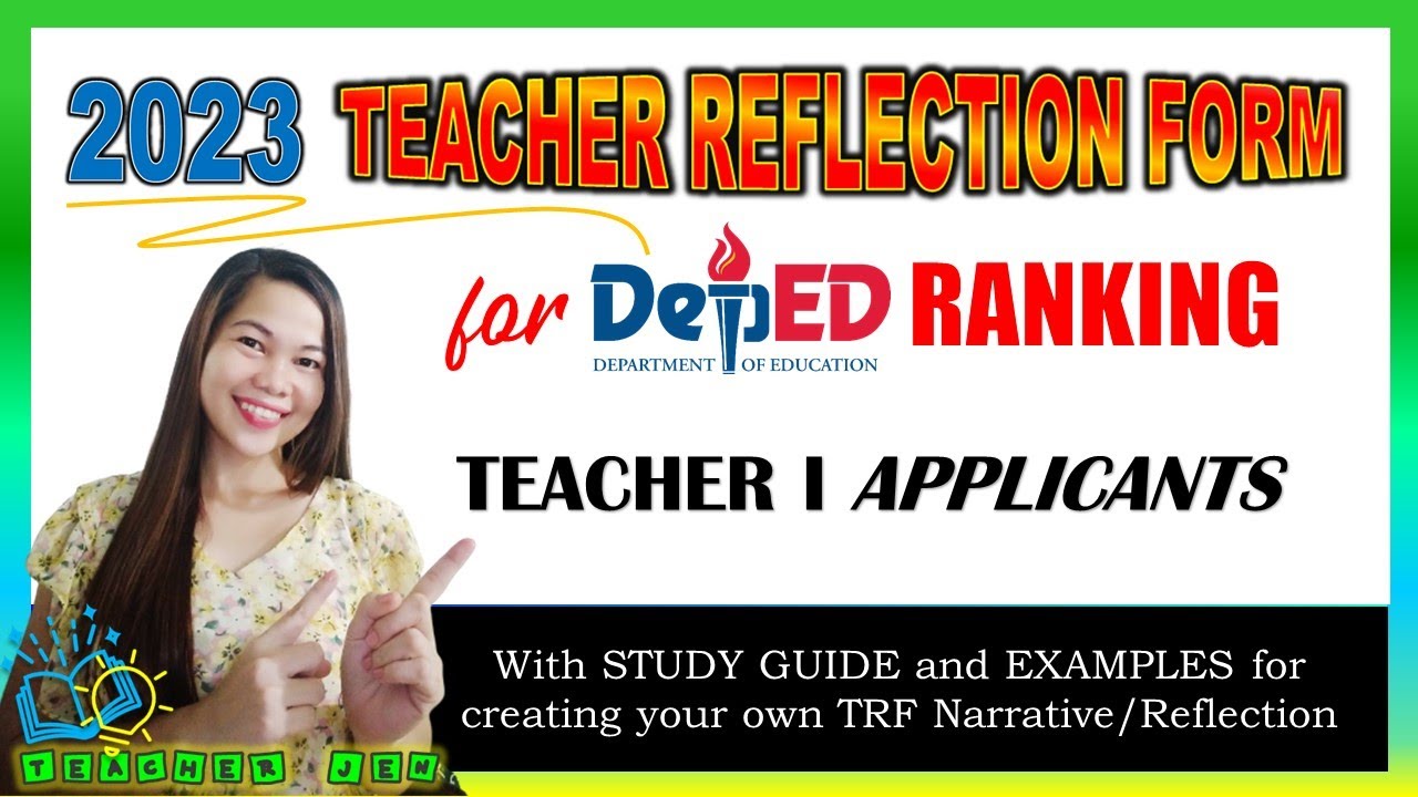 Teacher Reflection Form | DepEd Ranking