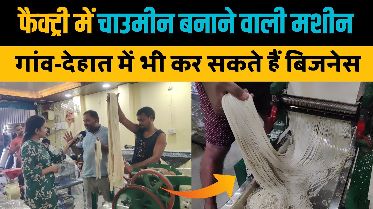चाउमिन बनाने वाली मशीन। Chow mein Making Business। Noodles Machine का Business