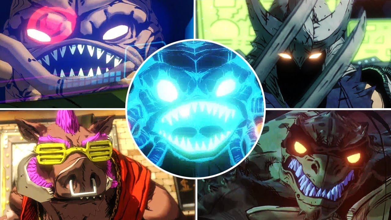 Teenage Mutant Ninja Turtles: Mutants in Manhattan All Bosses | Boss Fights  (PS4)