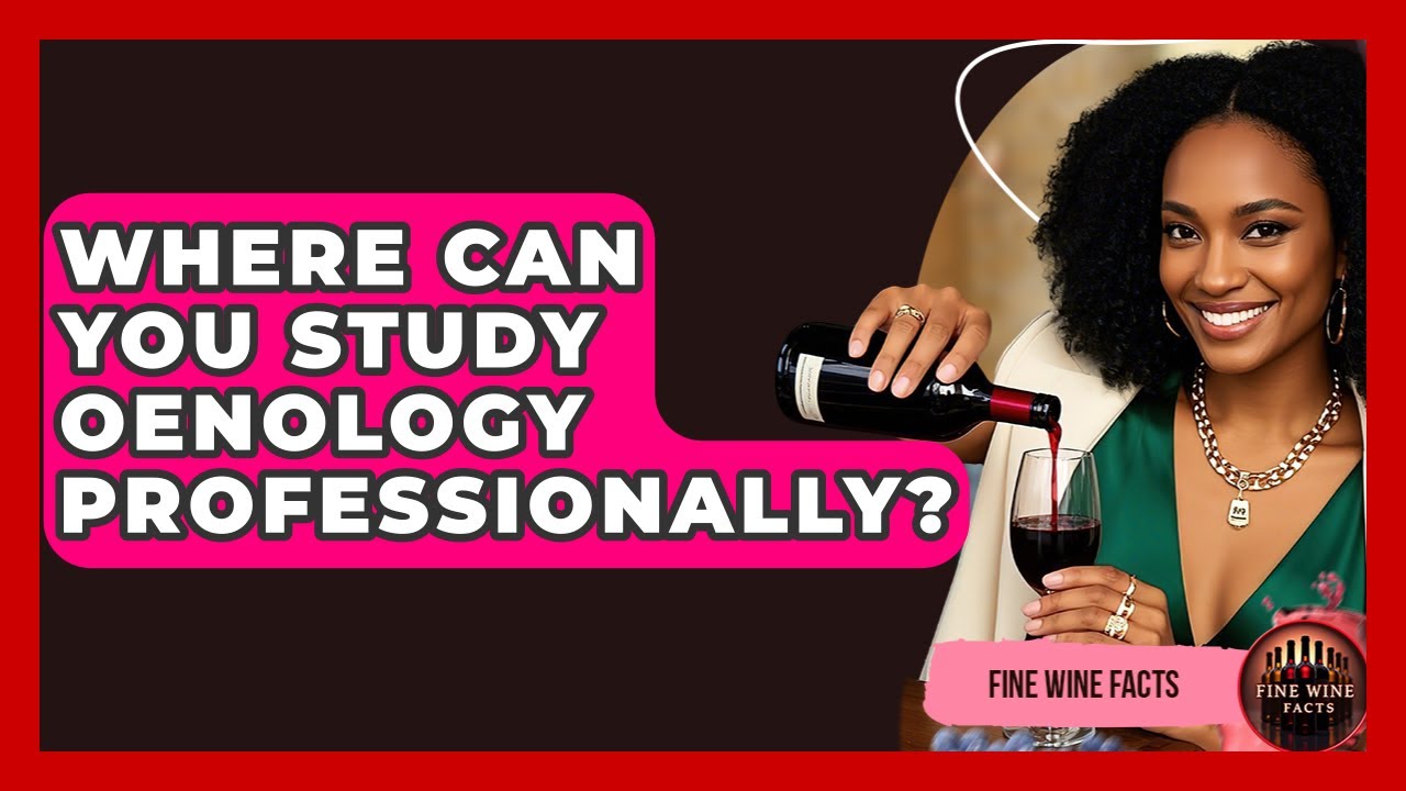 Where Can You Study Oenology Professionally? - Fine Wine Facts