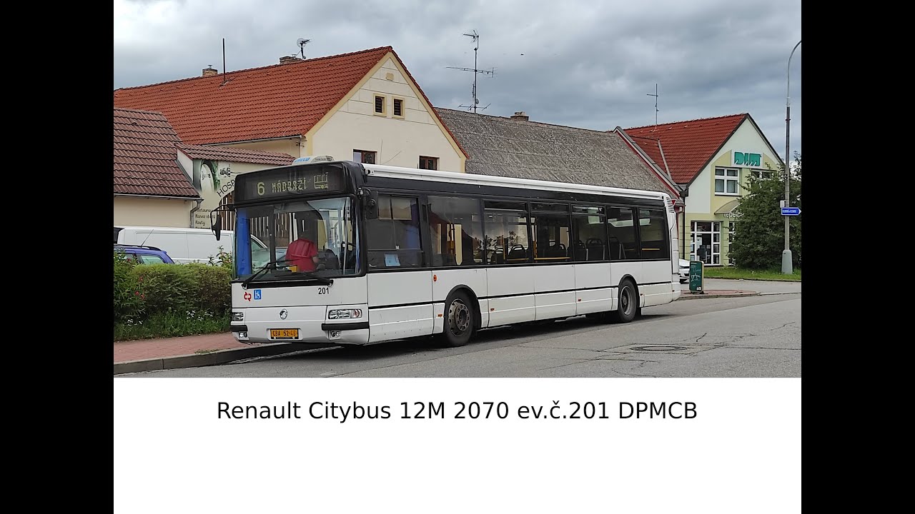 J&iacute;zda autobusem Renault Citybus 12M 2070 ev.č.201 DPMCB
