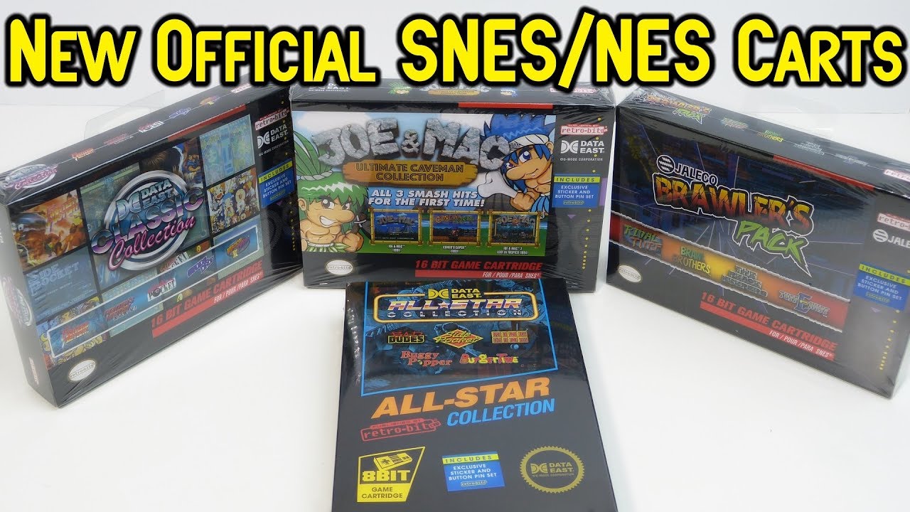 Новые картриджи Retro-Bit Data-East и Jaleco SNES и NES: распаковка и игровой процесс