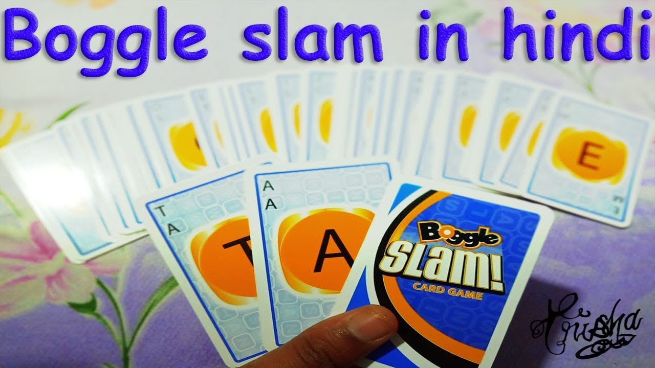 How to play BOGGLE SLAM in hindi