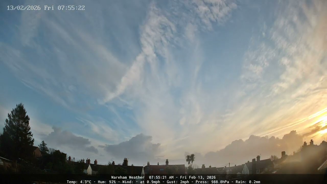 Wareham - Daily Time-lapse - 13/02/2026