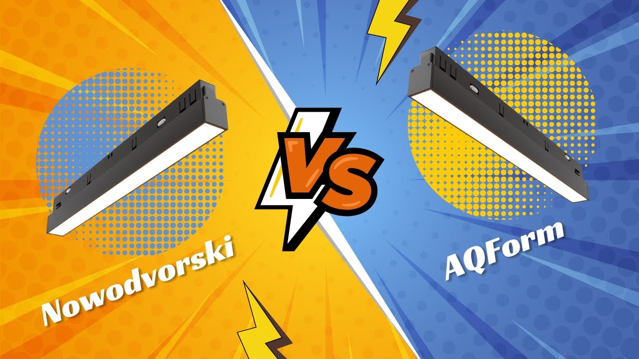Porównanie reflektorów na szynoprzewód magnetyczny z AQFormu i Nowodvorskiego