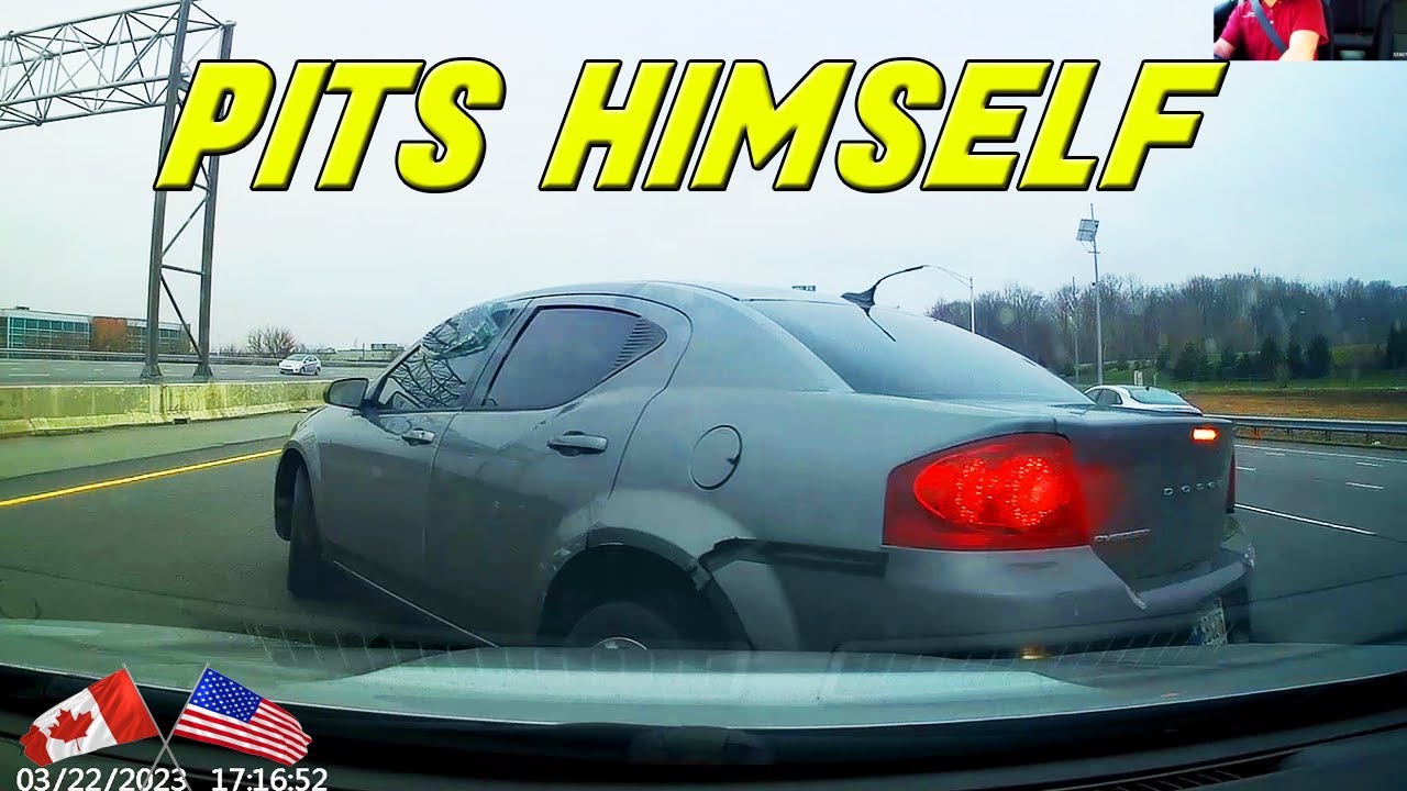 RAGER TRIES TO RAM DRIVER, ENDS UP CRASHING AND THEN *BEGS* NOT TO CALL POLICE