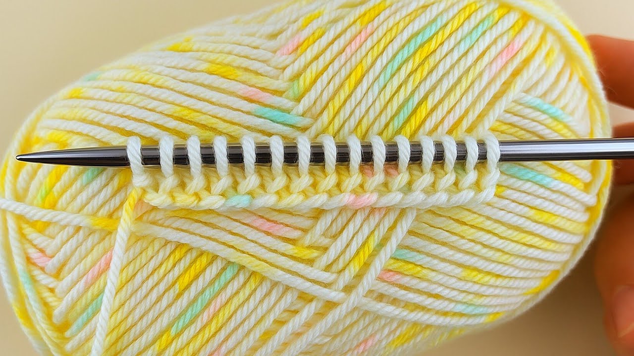 the easiest and fastest super beautiful! Knitting pattern stitch