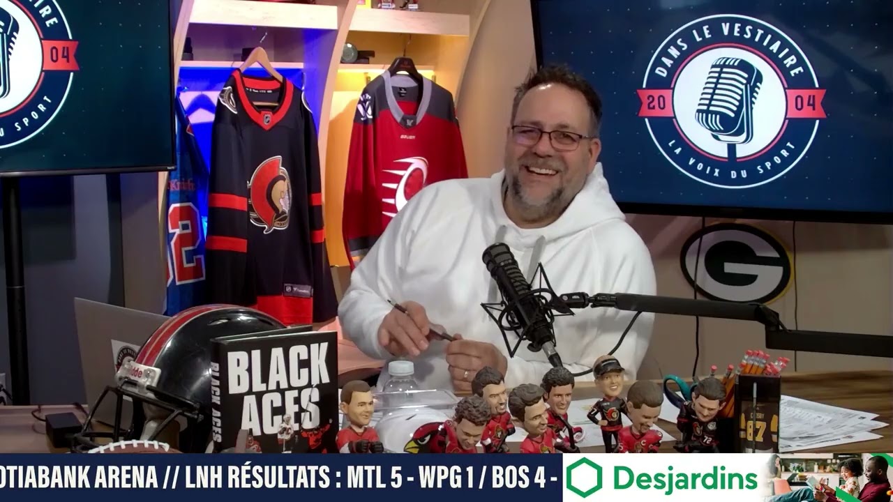 Dans le vestiaire avec  Simon Roussel