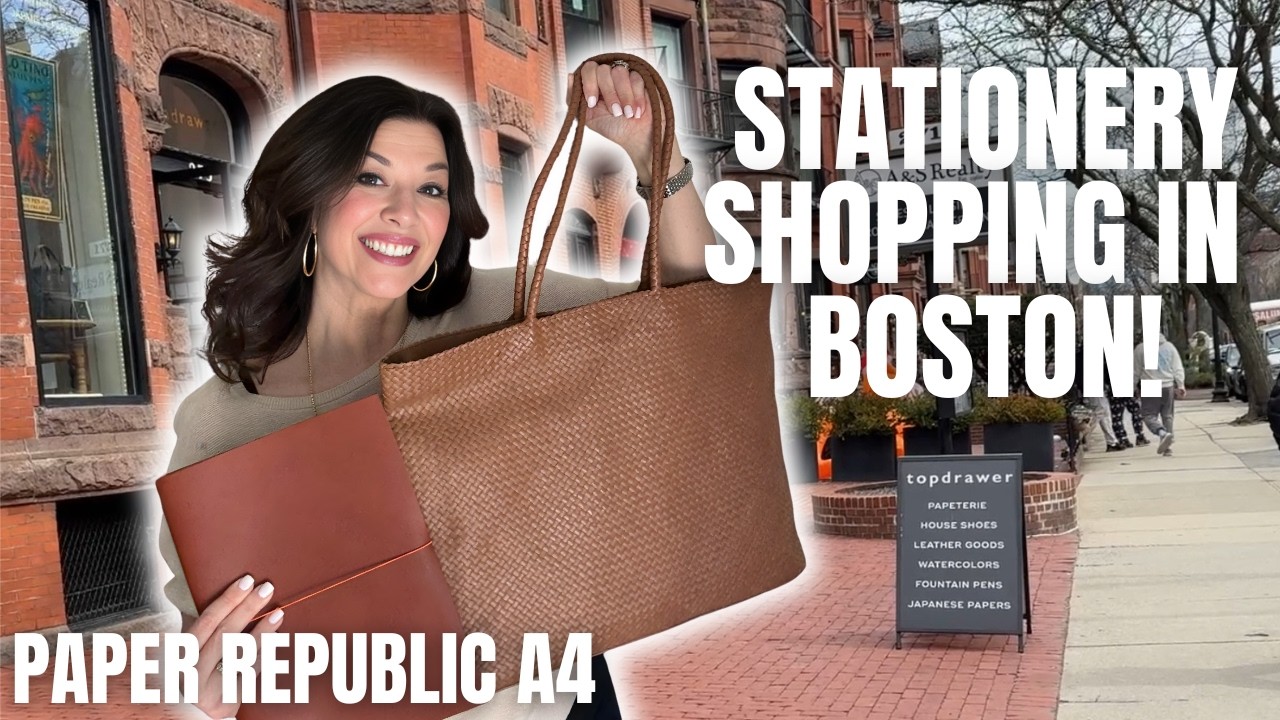 Что в моей сумке для ведения арт-дневника в кафе? Покупки канцелярских товаров в Бостоне! Сумка W...