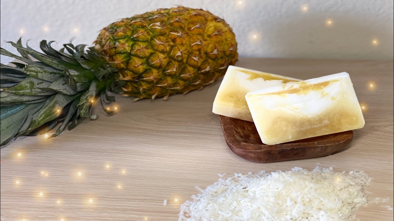 Cómo hacer jabón de Piña/Coco/ Piñacolada 🍍🥥/ Paso a paso