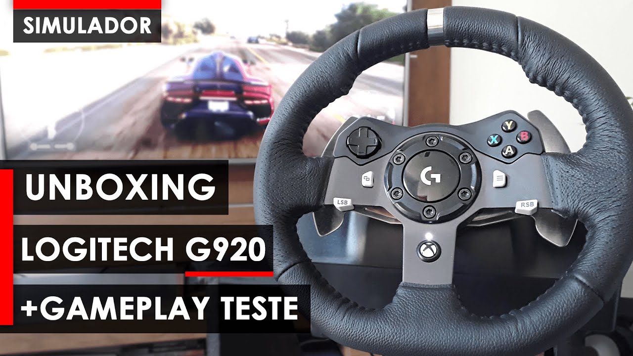 Unboxing Logitech G920 + Teste Forza - NOSSO NOVO SIMULADOR!!  [PT-BR]
