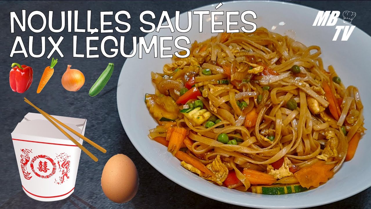 Nouilles Sautées aux Légumes 🥕🥒🥚🌶🍜