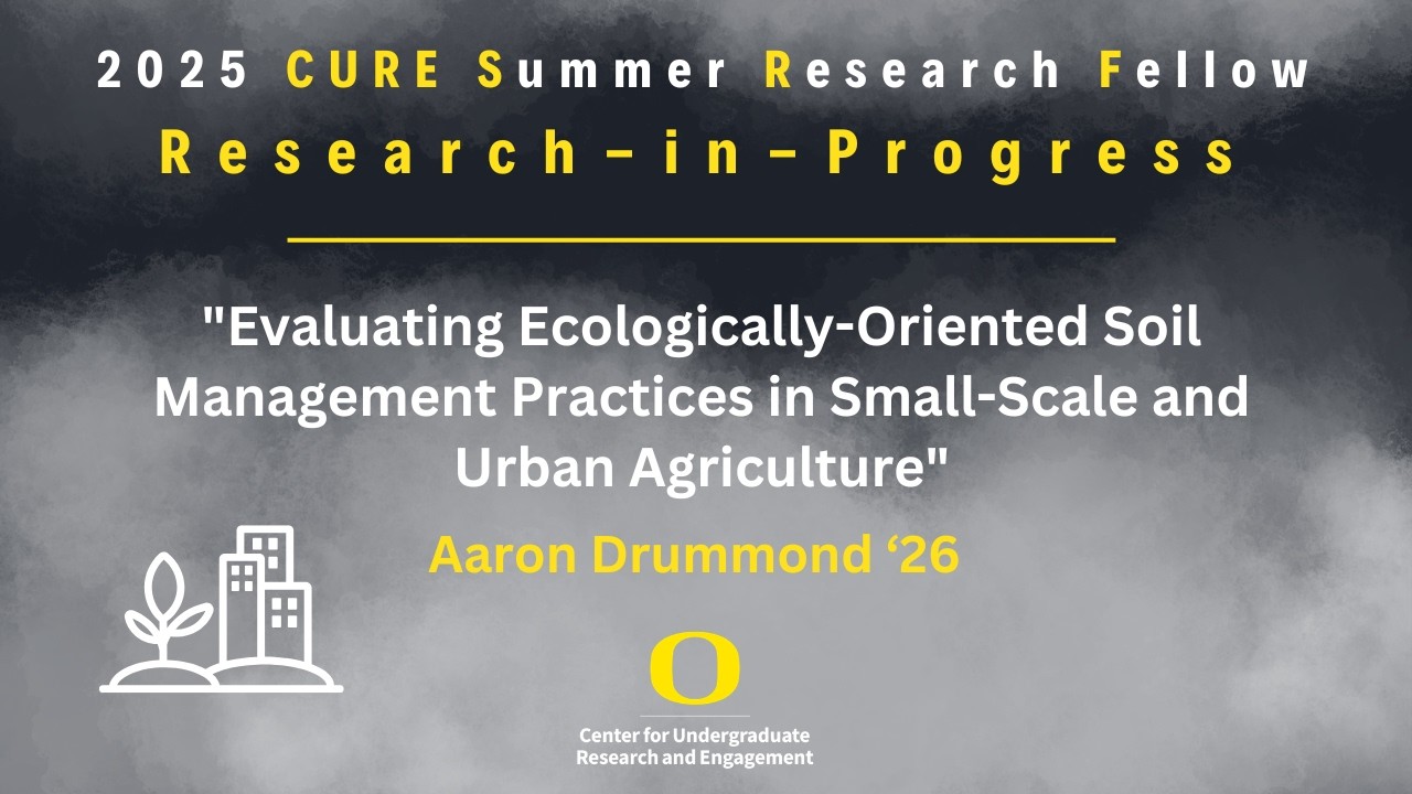 Evaluating Ecologically-Oriented Soil Management Practices in Small-Scale and Urban Agriculture
