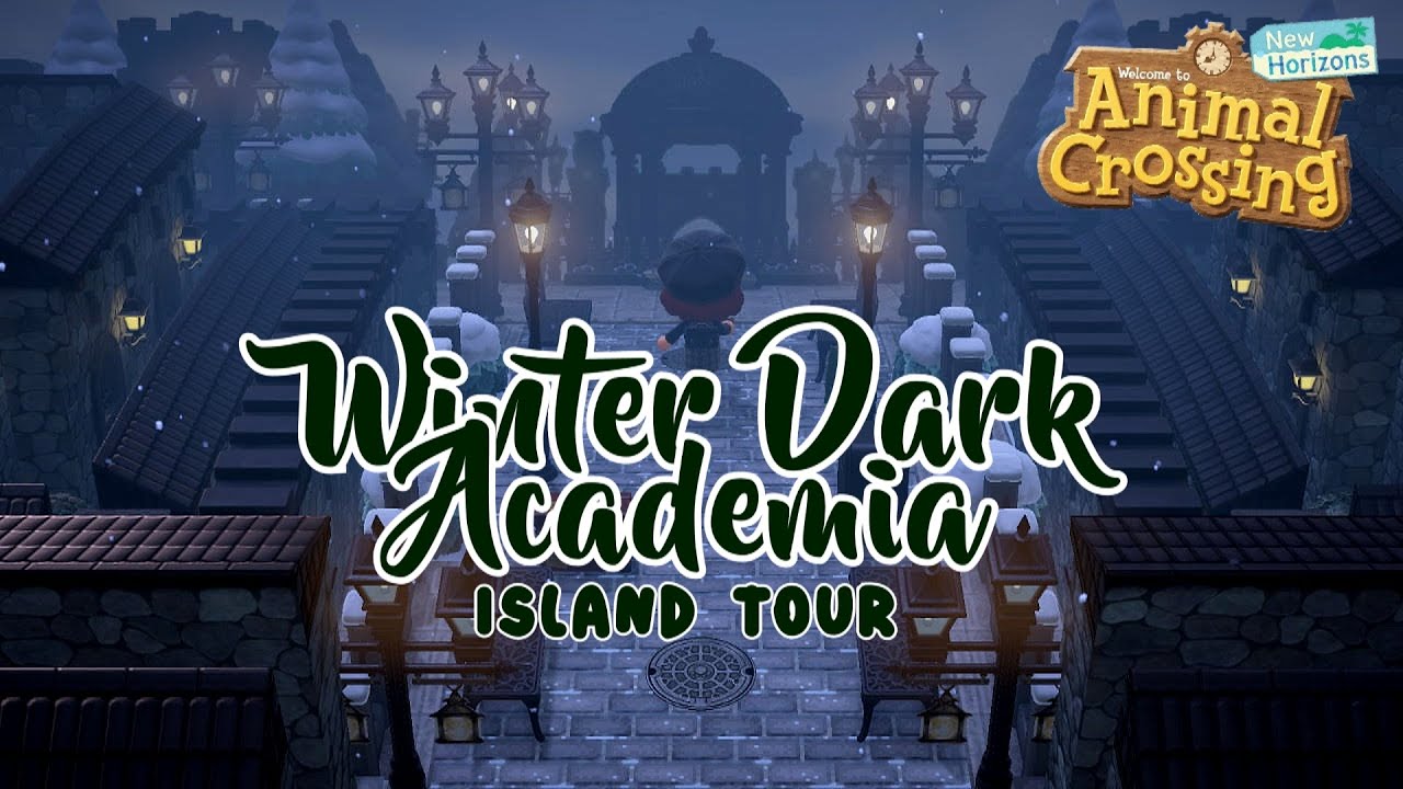 WINTER DARK ACADEMIA ISLAND TOUR | ACNH