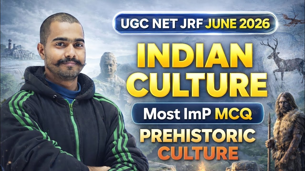Ugc Net JRF Indian Culture। Prehistoric Culture। Stone Age। Most Imp MCQ। Daily Free Live Class।