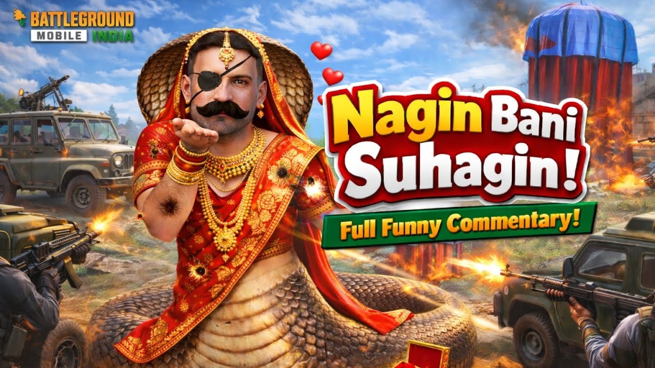 Nagin Bani Suhagin🐍 || Bgmi Full Funny Gameplay With Commentry 😂