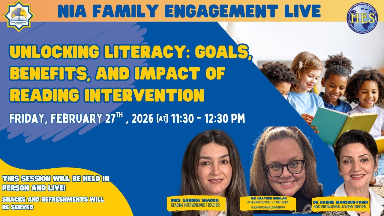 NIA Family Engagement: Unlocking Literacy: Goals, Benefits, and Impact of Reading Intervention