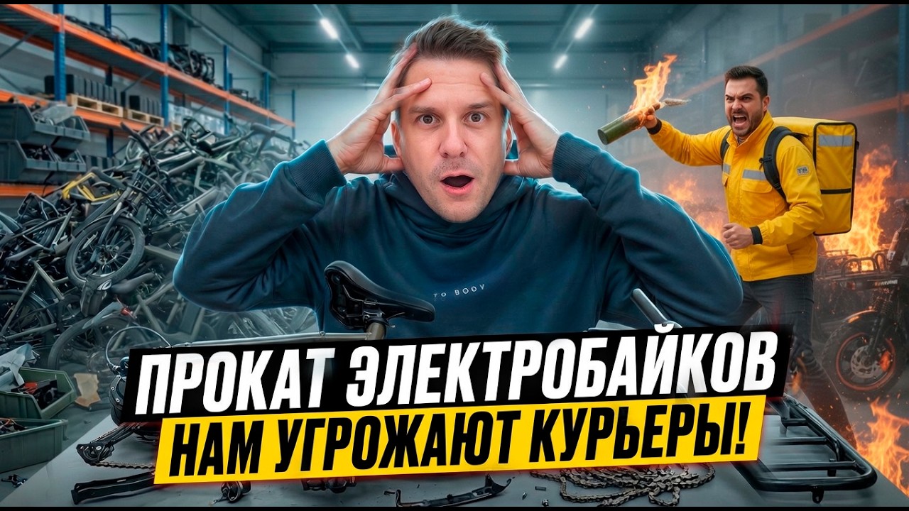 ПРОКАТ ЭЛЕКТРОБАЙКОВ. НАМ УГРОЖАЮТ КУРЬЕРЫ!