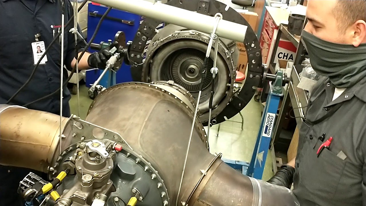 PT6 Power Section to Gas Generator install