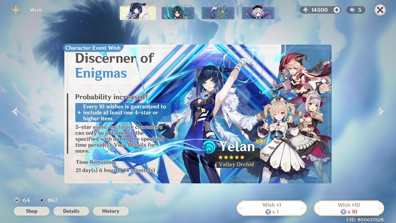 Yelan pulls with F2P 14,500 primogems (50/50 pity) | Insane Luck on Yelan banner | Genshin Impact