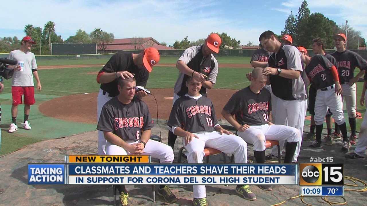 Classmates, teachers shave heads