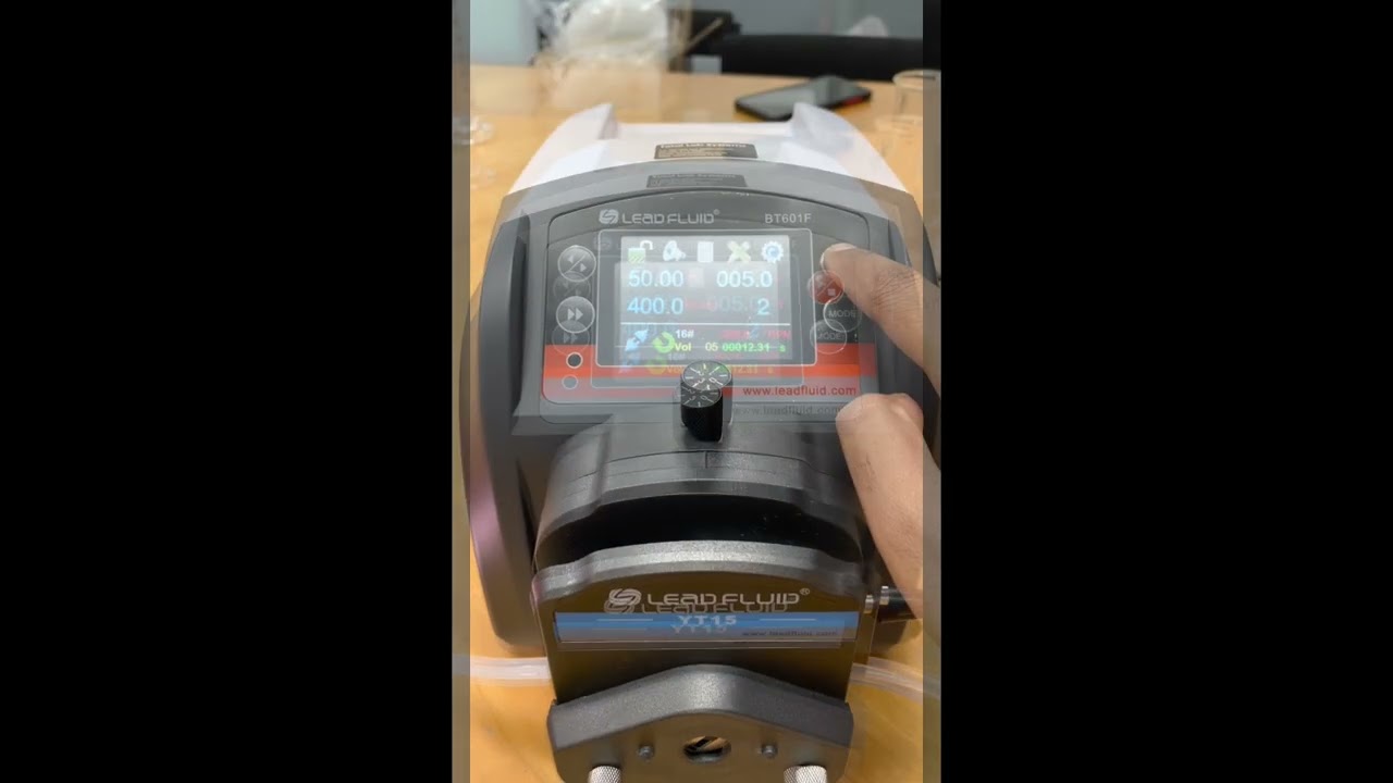 Lead Fluid Peristaltic Pump Demonstration