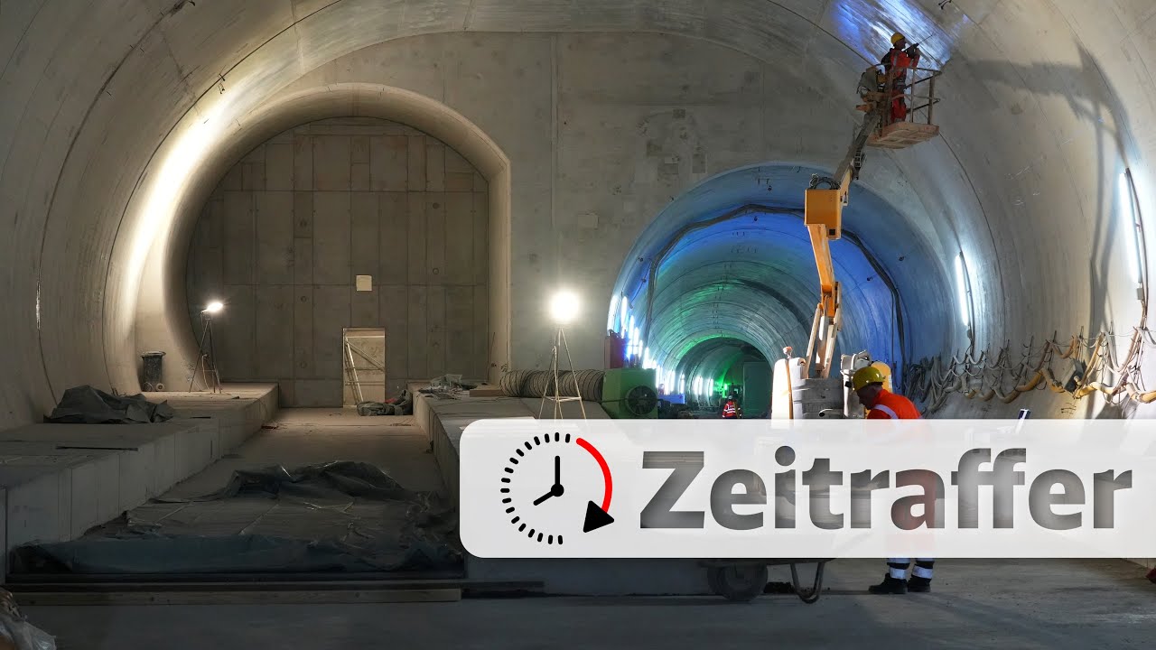 Zeitraffer Stuttgart 21: So entsteht der Tunnelanschluss für die P-Option