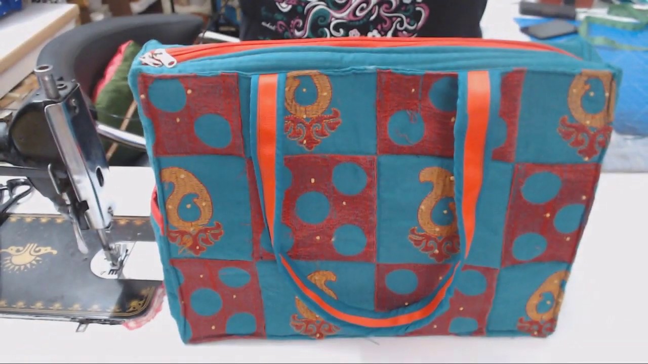 MAKING BIG SHOPPING BAG FROM OLD KURTI