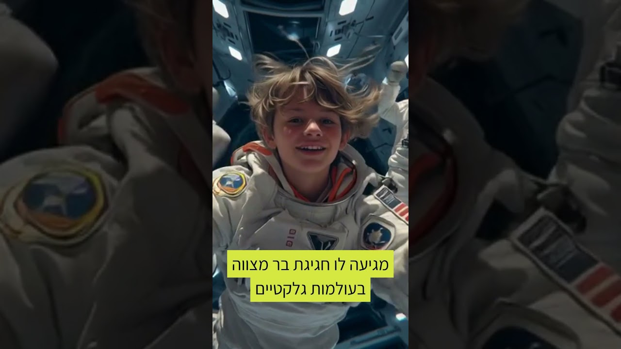 קליפ בר מצווה &ndash; מסיבה בחלל &ndash; סרטון AI #aiart
