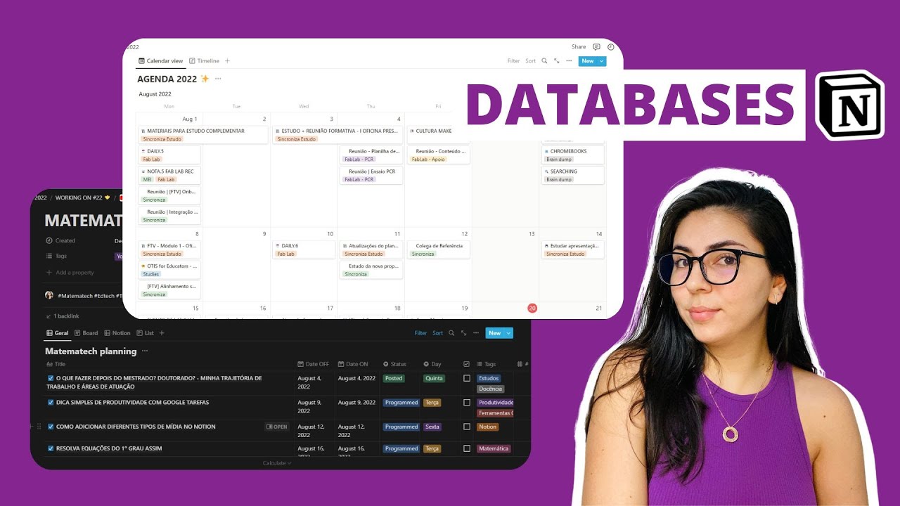 COMO USAR OS DIFERENTES TIPOS DE DATABASE NO NOTION