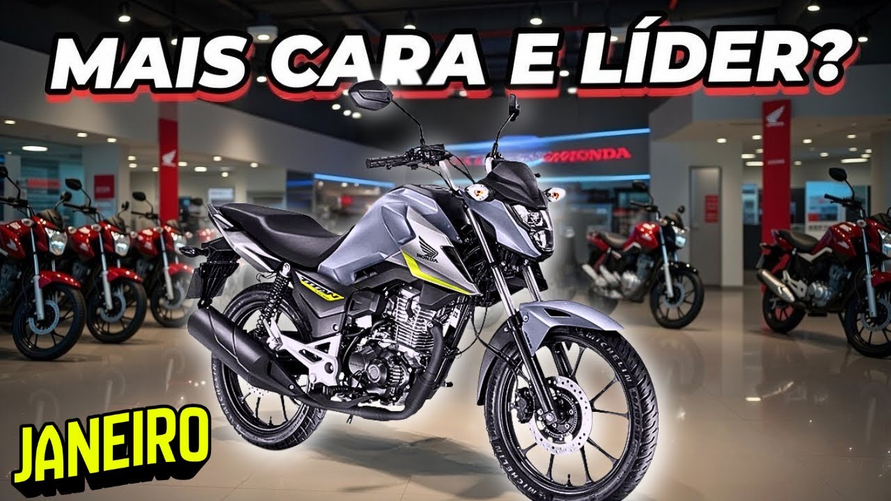 AS 10 MOTOS MAIS VENDIDAS DO BRASIL EM JANEIRO 2026
