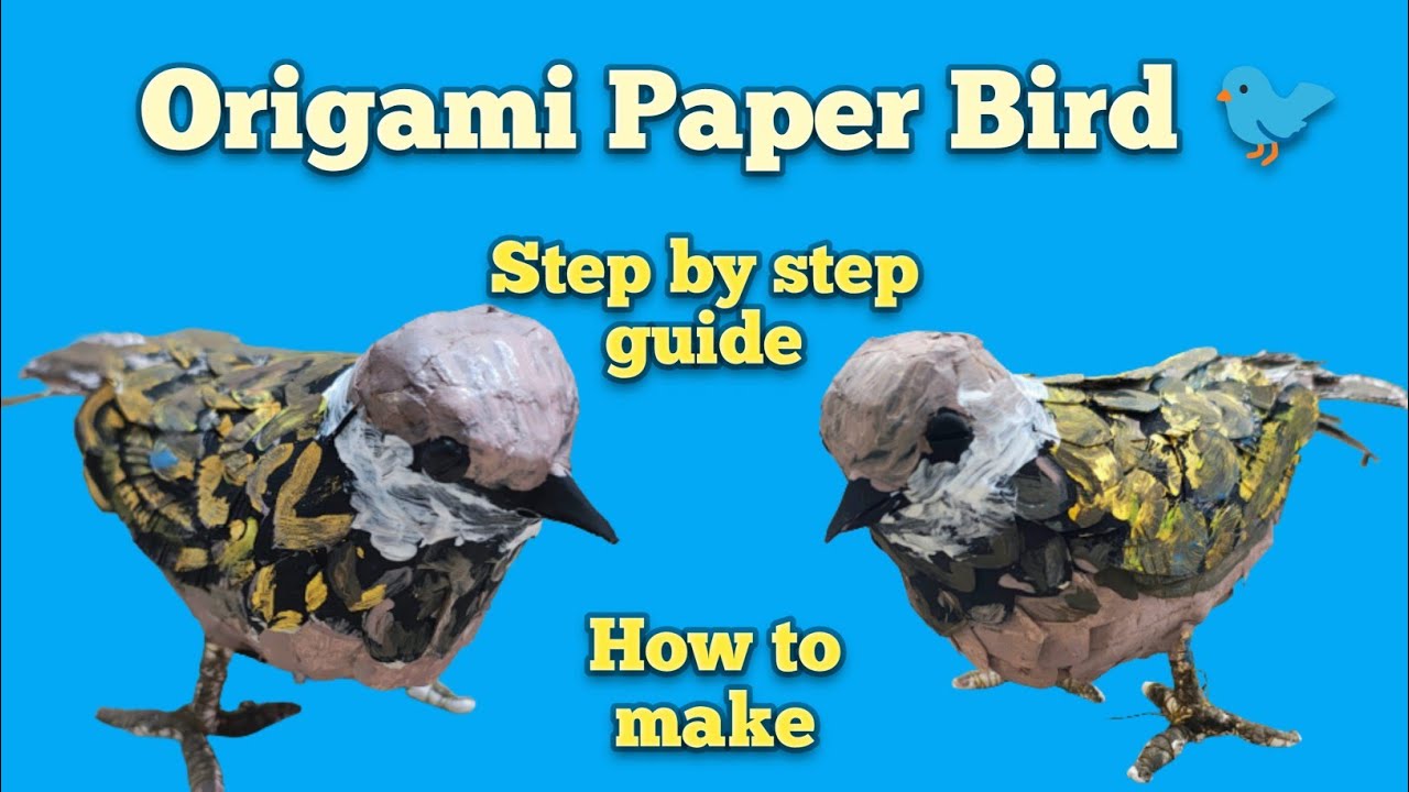 How To Make Paper Bird 🐦 | Origami paper craft bird | how to make paper bird out of paper