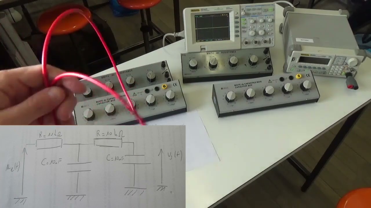 MPSI PCSI Electronique  Filtre passe bas d'ordre 2 1 5  Comment faire le montage