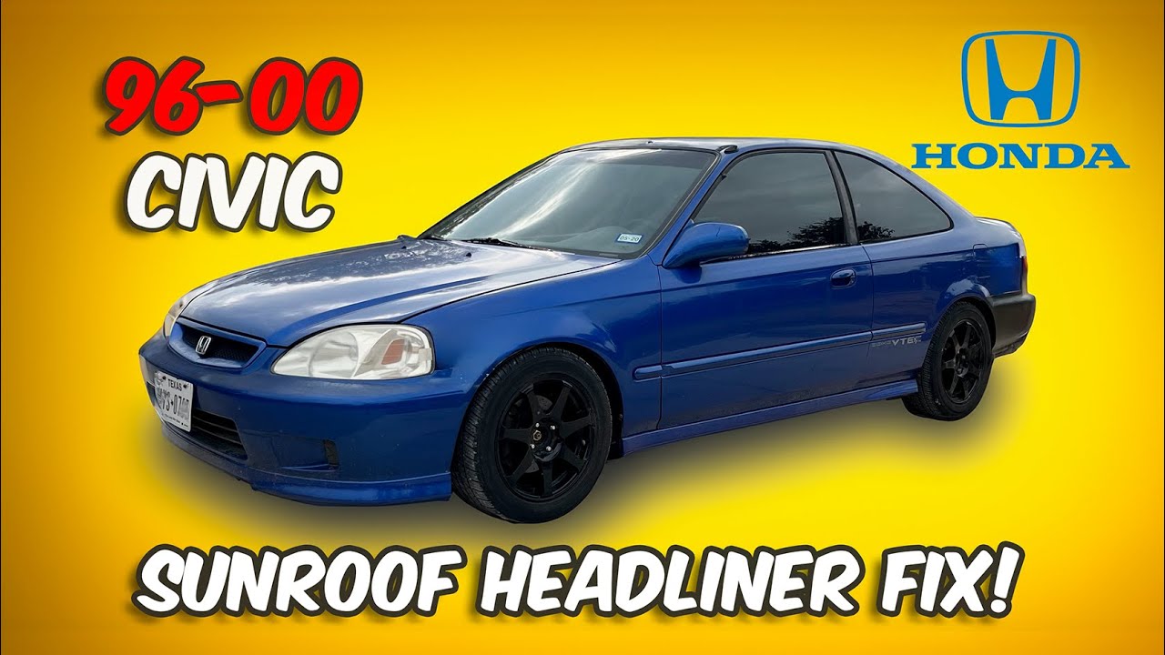 Sunroof Headliner Replacement for 96-00 Honda Civic. Step-By-Step