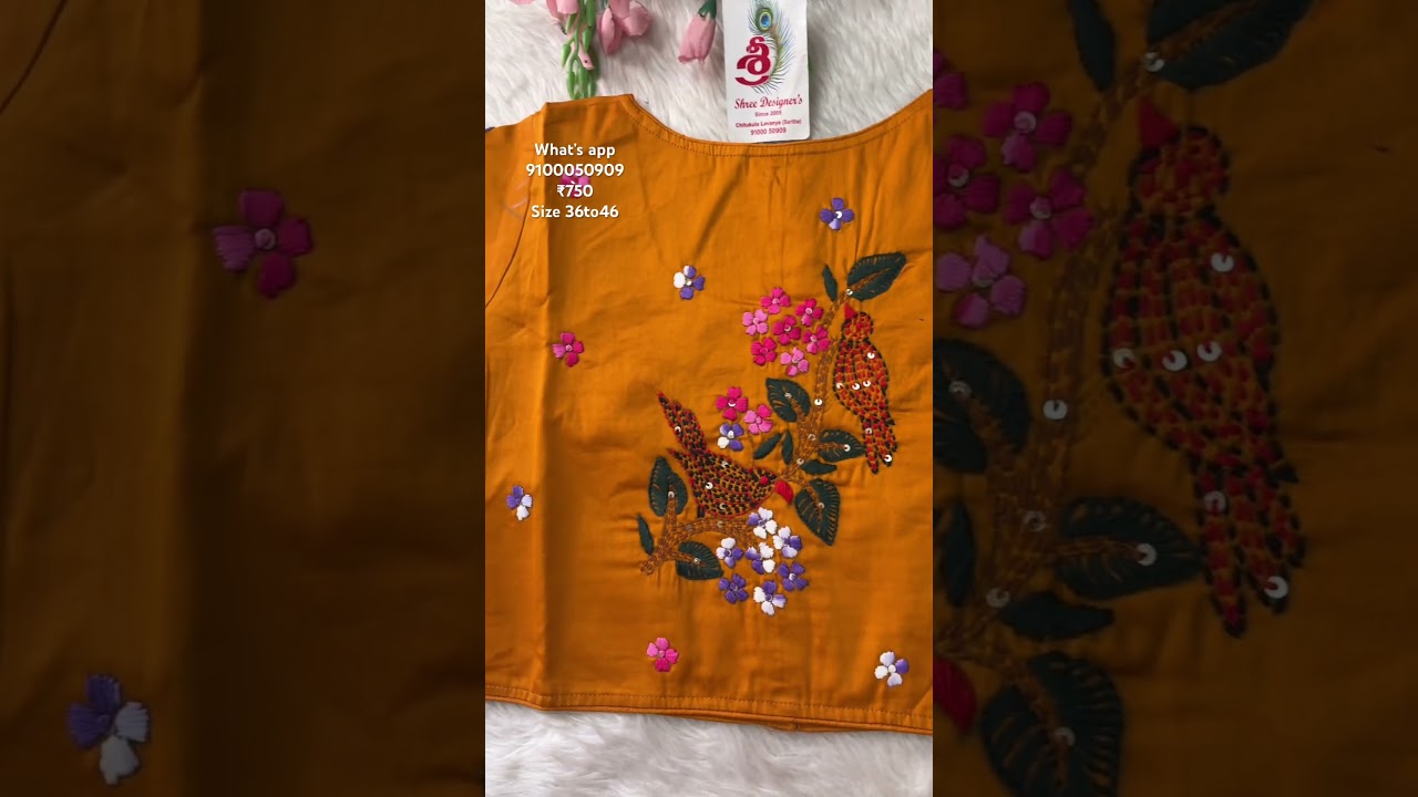 hand work ready made blouses