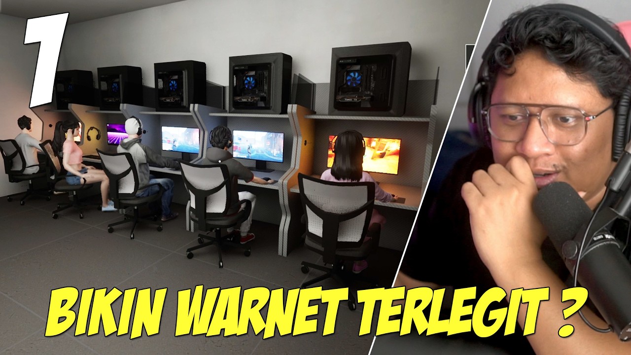 BIKIN WARNET SEPERTI ICAFE GAMINGJON DI GAME - Gaming Cafe Simulator Part 1