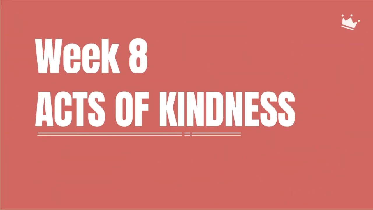 52 Week Challenge - Week 8  Hold the door open for someone