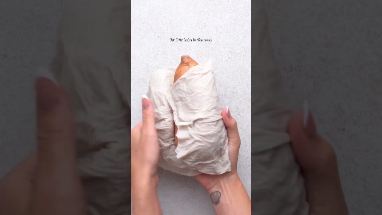 Как приготовить сладкий картофель в микроволновке 🍠⚡️ #приготовлениевмикроволновке #рецептсладког...