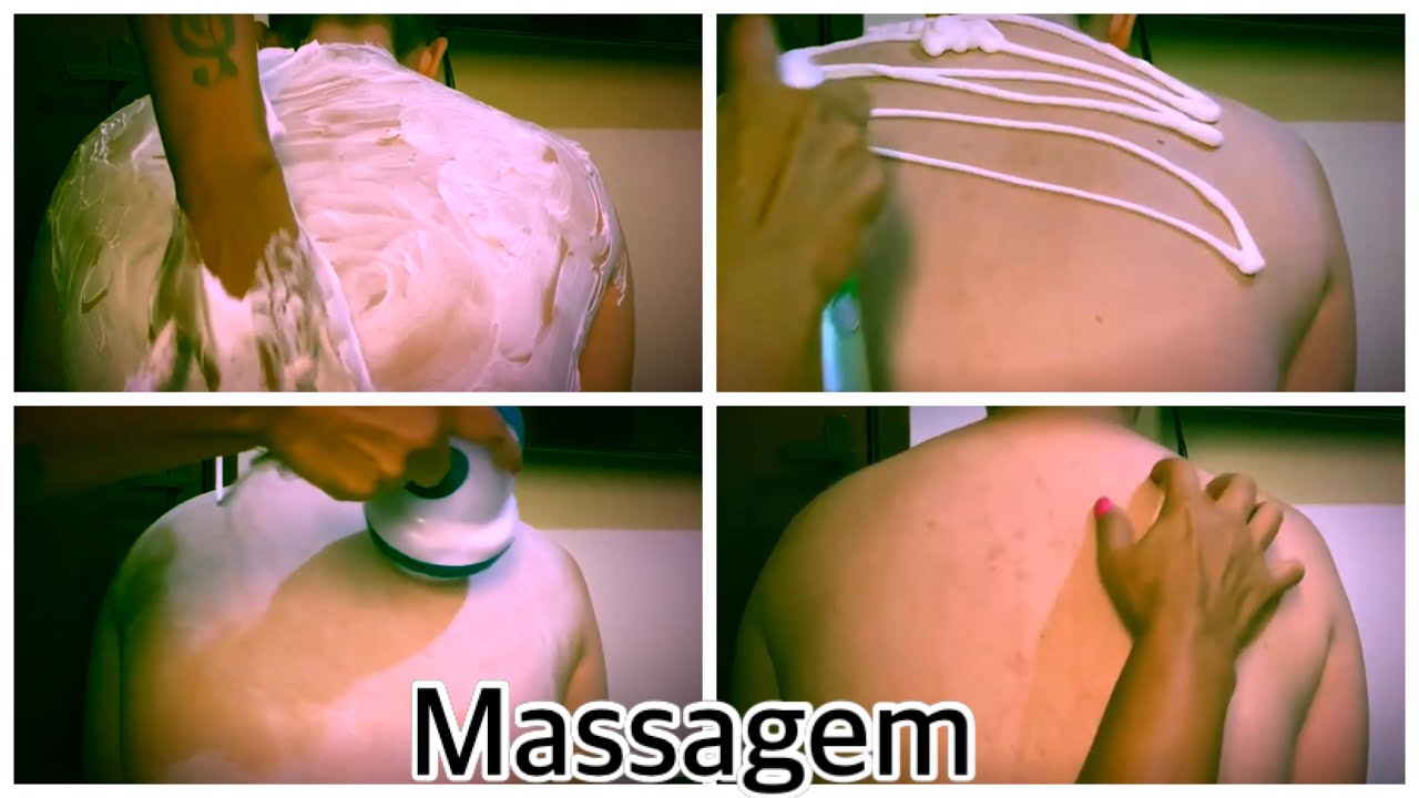 ASMR 😴 massagem nas costas - back massage 😍🤭