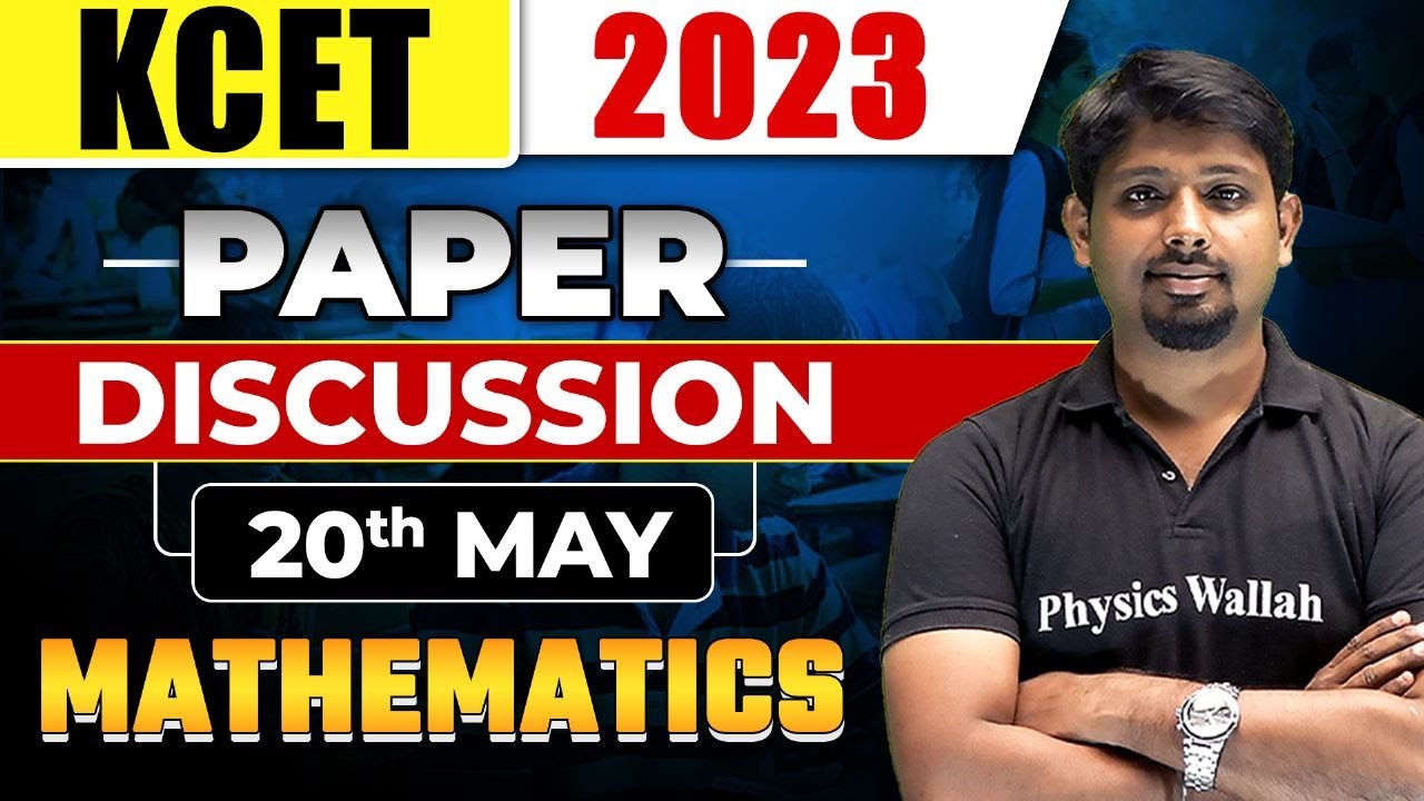KCET 2023 Math's Paper Analysis | Discussion along with Answer Keys 🔥🔥