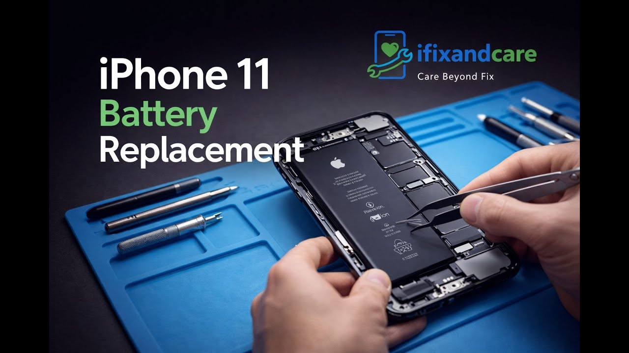 iPhone 11 Battery Replacement | Step-by-Step Repair by iFixandCare | Care Beyond Fix
