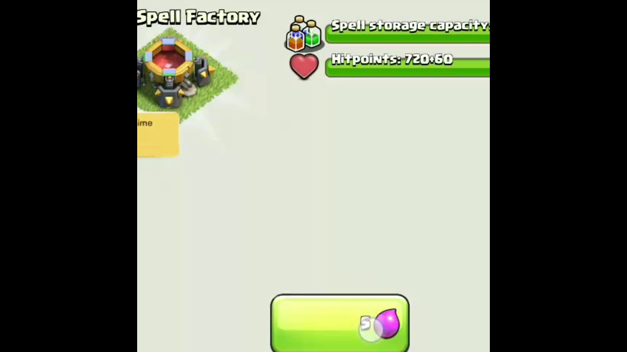 Dark spell factory upgrade to max level with help of book of building / #shorts / #youtubeshorts