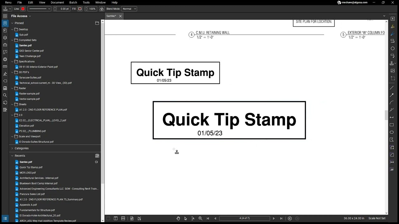 How to create a custom stamp in Bluebeam Revu