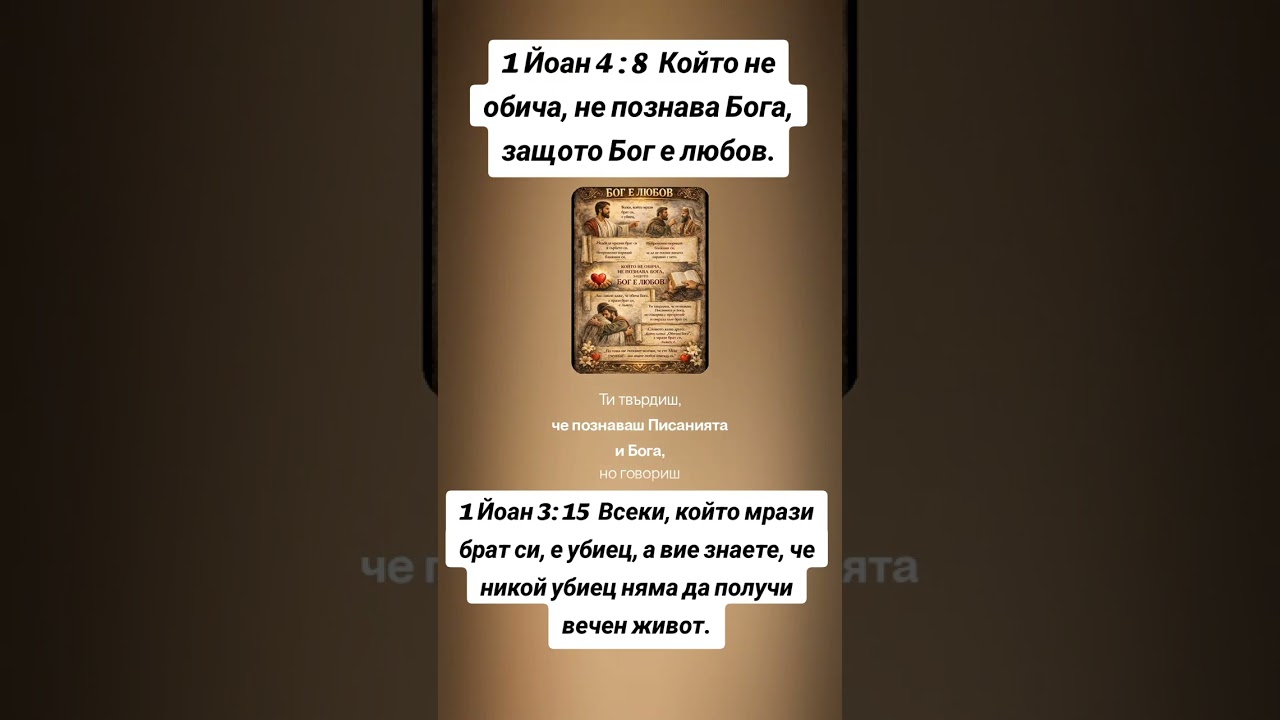 Бог е. Любов 