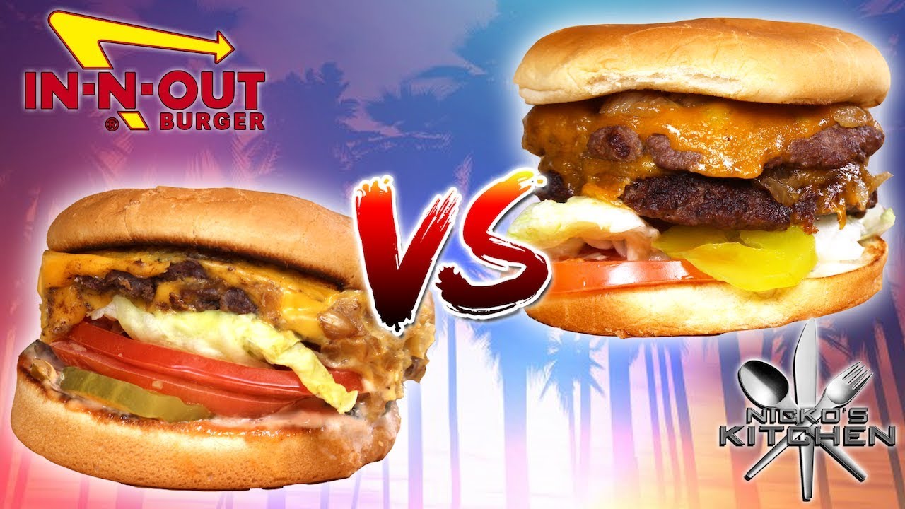 IN-N-OUT BURGER vs HOMEMADE - The iconic battle begins!!