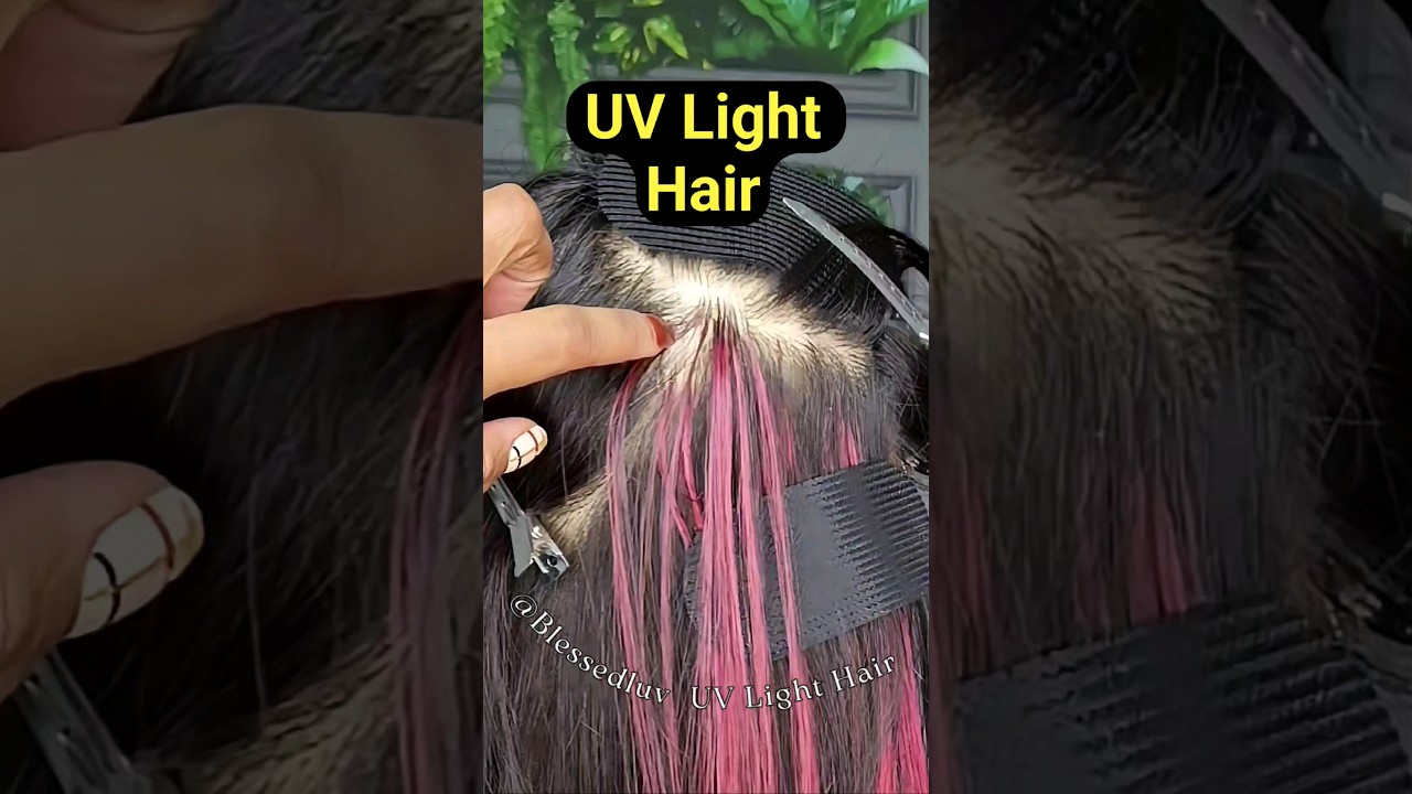 AMAZING New Invisible Extensions UV Light Hair