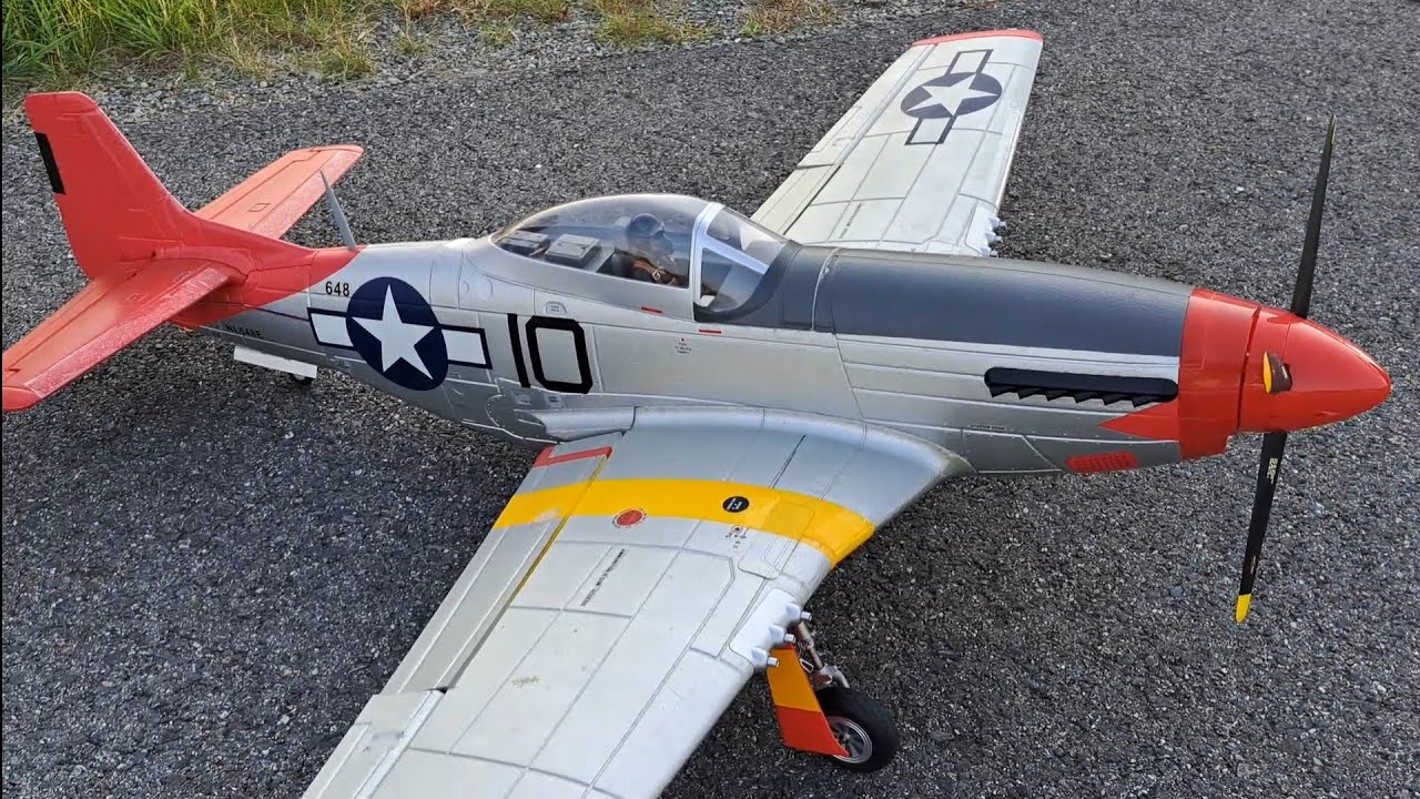 FMS 1450mm P-51 getting its annual 1st Flt of the year stress test.