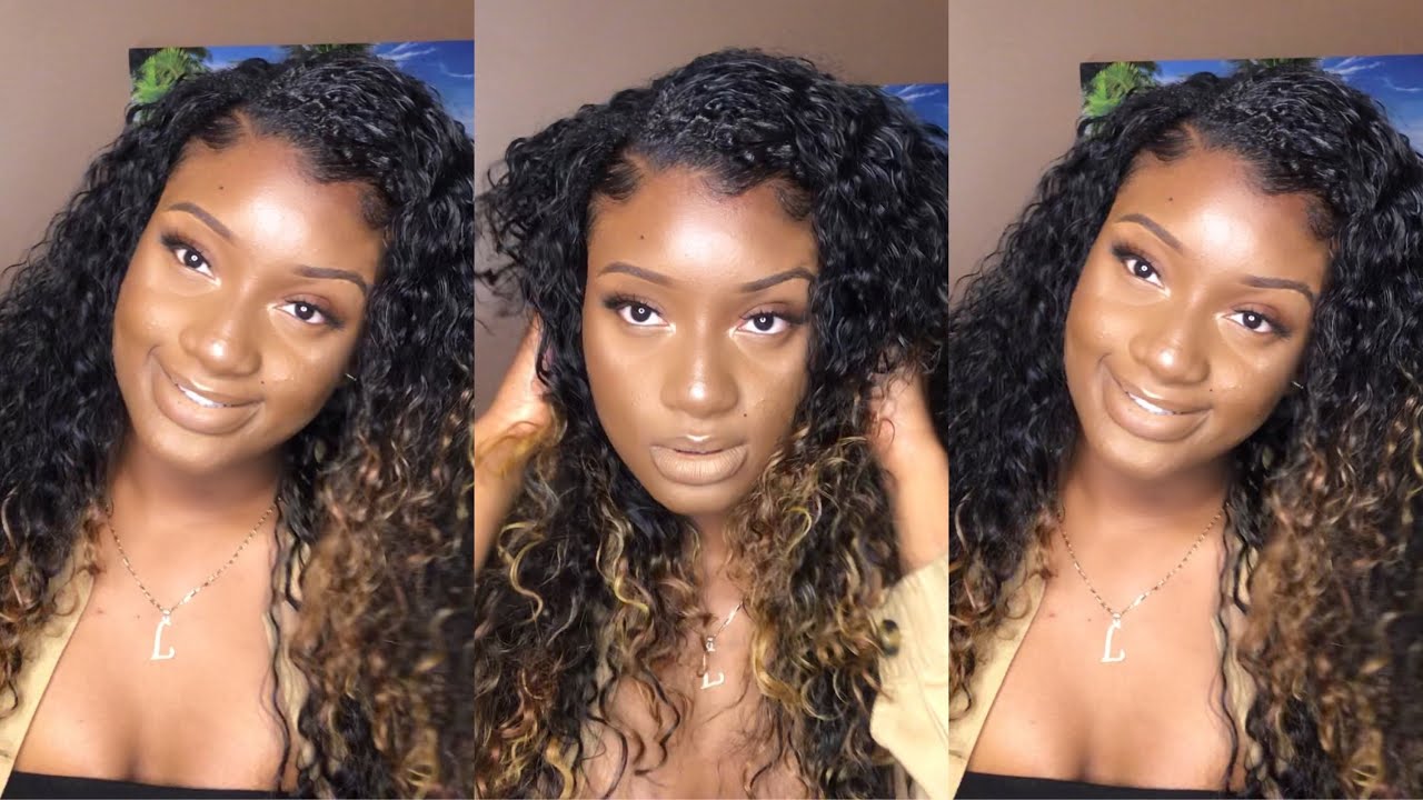 how i install a $15 half wig with 4c hair | Freetress Magic Girl | laurensimonee
