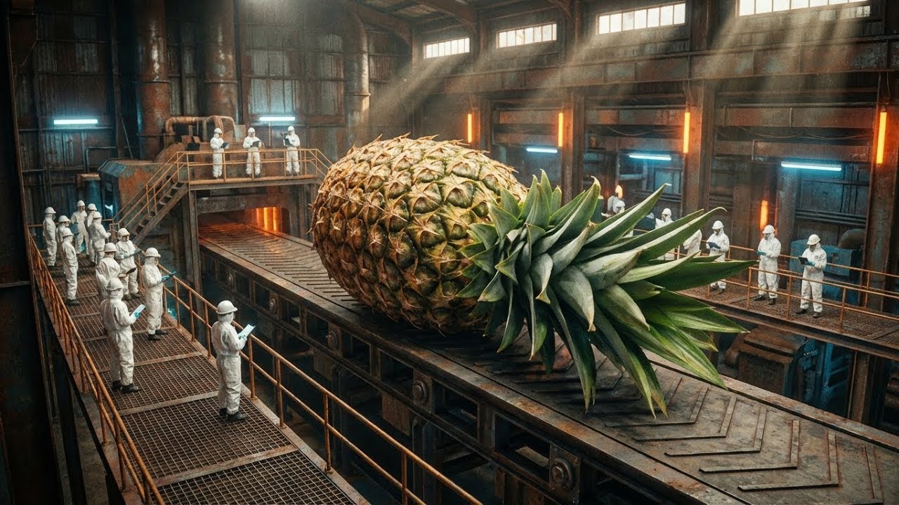 Inside a Modern Pineapple Factory From Farm to Delicious Juice (Full Process)